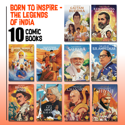 Born to Inspire – The Legends of India - 10 comic book collection (English)