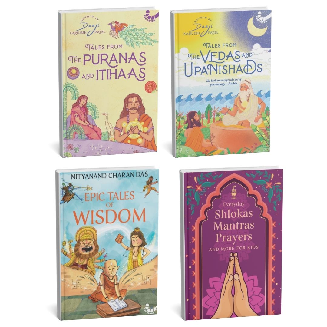 🌟 Stories, Shlokas & Mantras – 4 Books (₹549)