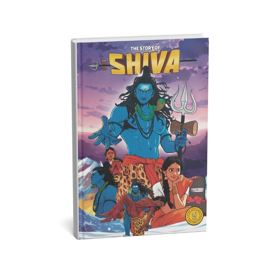 ✨ Stories of the Gods – Ganesha, Shiva, Hanuman & Krishna– 4 Book Comic Set (₹699)
