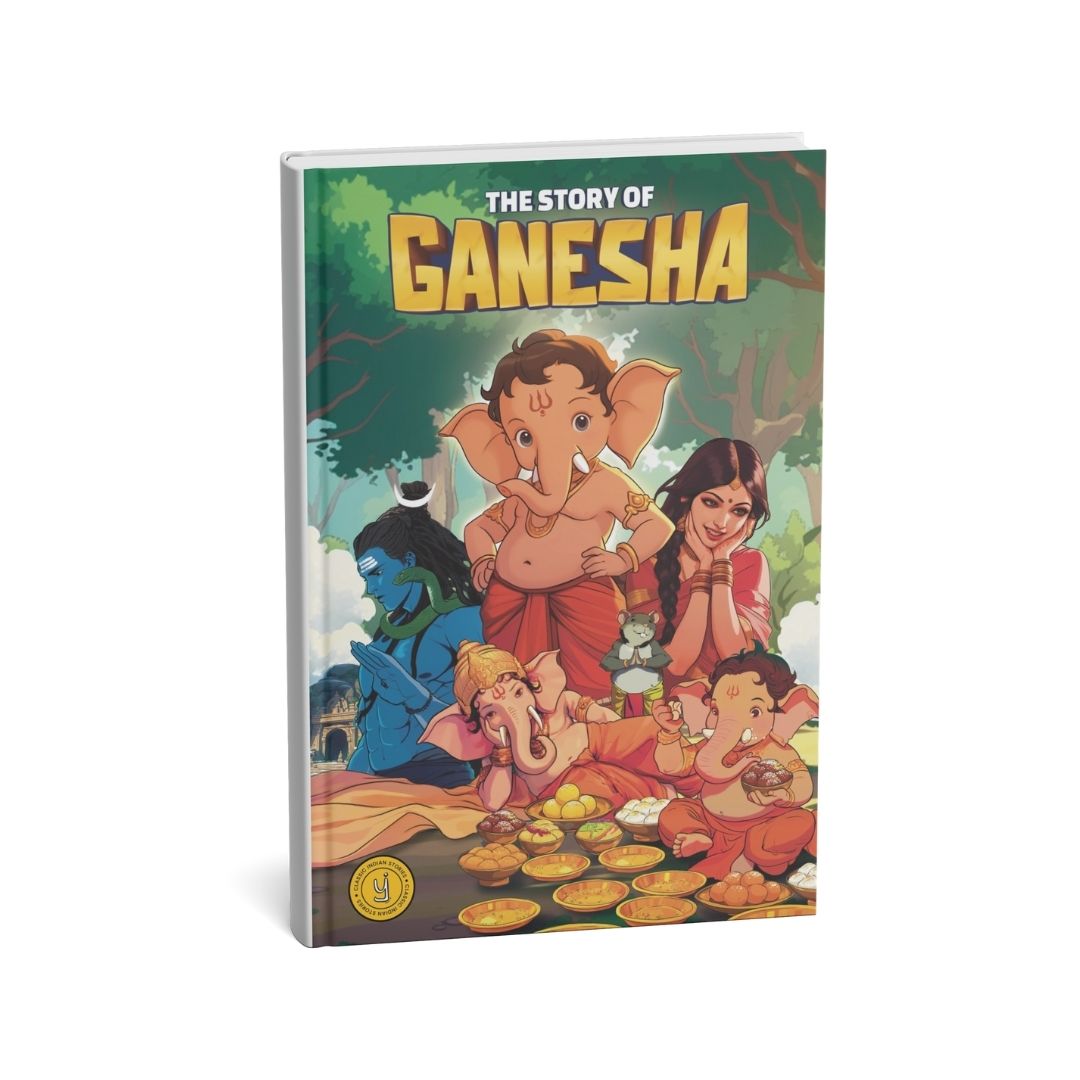 ✨ Stories of the Gods – Ganesha, Shiva, Hanuman & Krishna– 4 Book Comic Set (₹699)