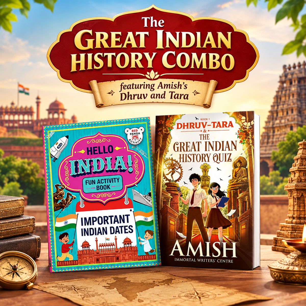 The Great Indian History Combo, featuring Amish’s Dhruv and Tara