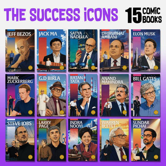 The Success Icons (English) - set of 15 comics.