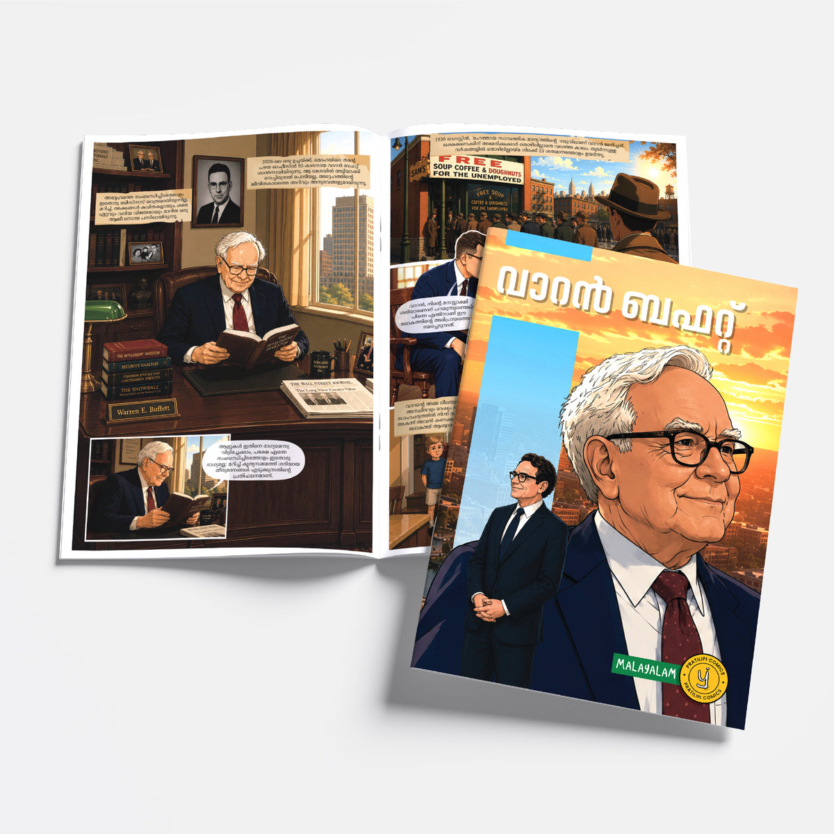 The Success Icons – Kids Business Leaders, Entrepreneur Biographies & Inspirational Comics | 15 Comics Set | Malayalam
