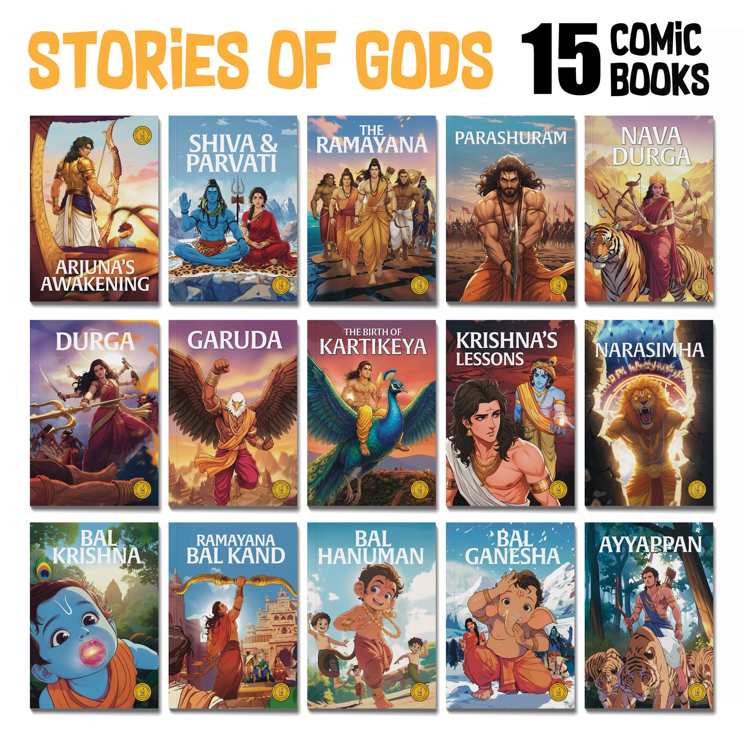 Stories of Gods (English) - set of 15 comics