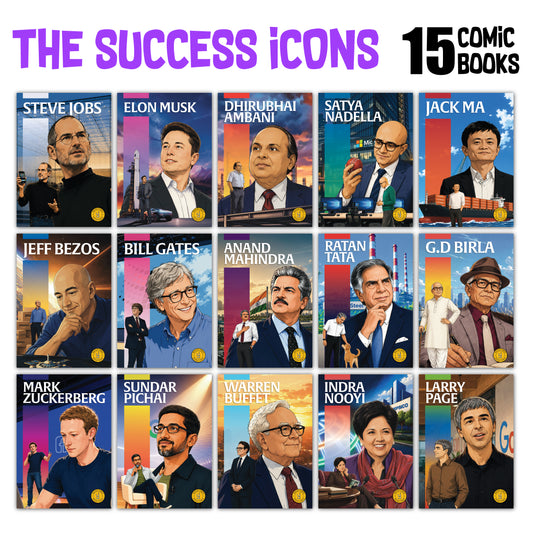 The Success Icons (English) - set of 15 comics.