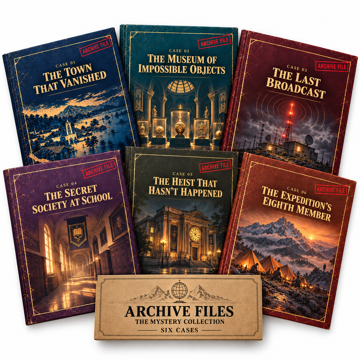 THE MYSTERY ARCHIVE (Game)- Six Case File Set