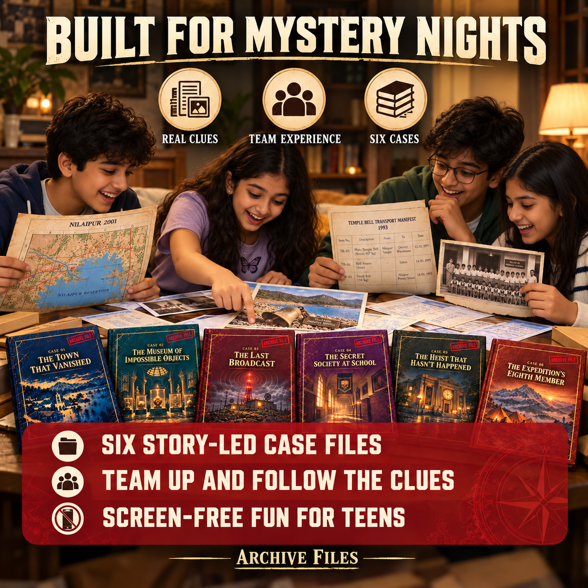 THE MYSTERY ARCHIVE (Game)- Six Case File Set