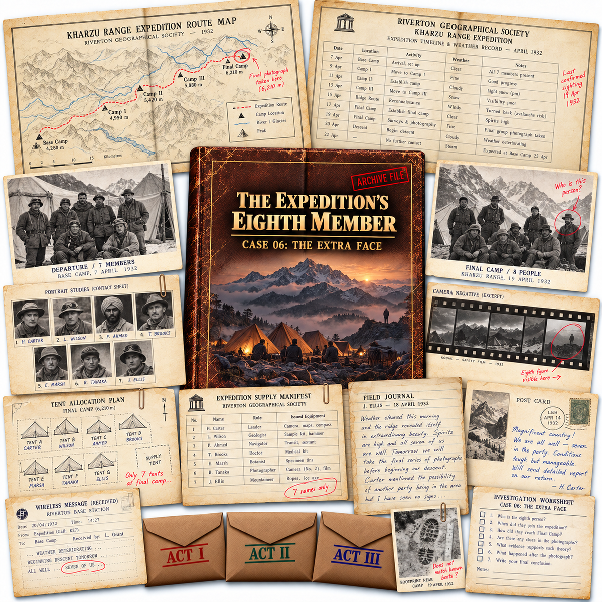 THE MYSTERY ARCHIVE (Game)- Six Case File Set