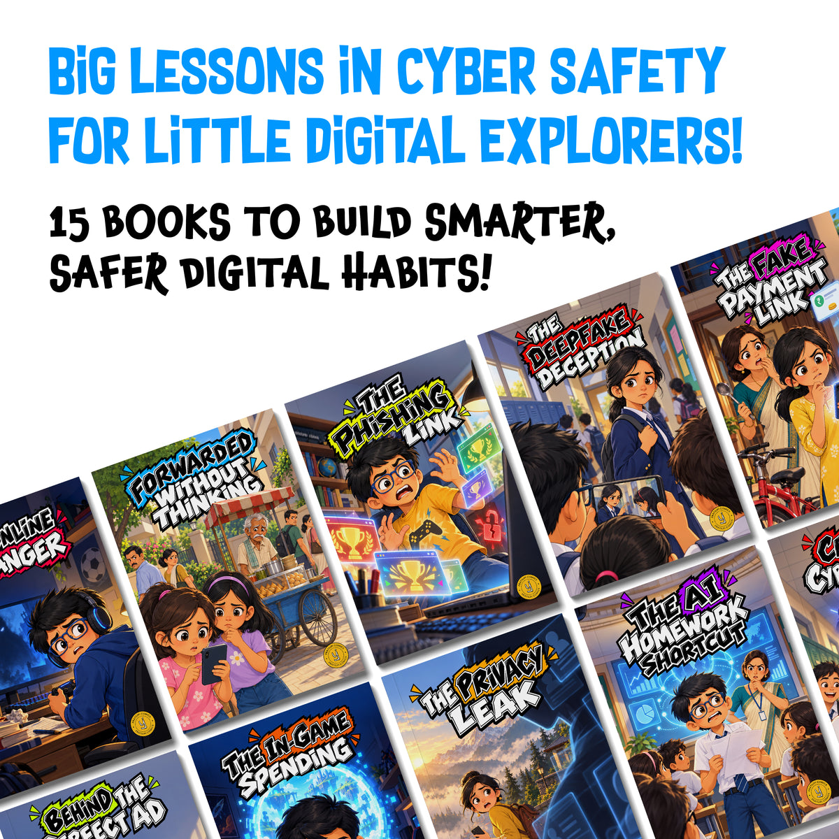Hello, Digital World (English) - set of 15 comics - The First Step into a Smarter, Safer Digital World.