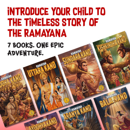 The Ramayana (English) - set of 7 comics