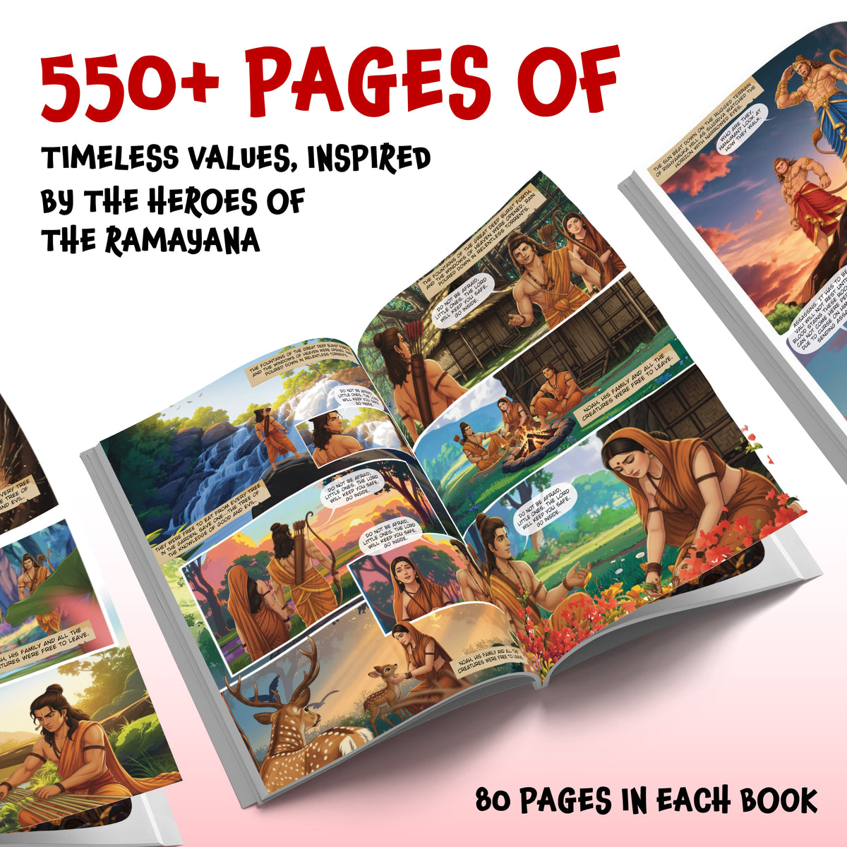 The Ramayana (English) - set of 7 comics